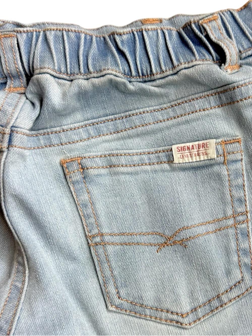 Youth Levi Strauss Signature Kids Bootcut Jeans 18-24M Light Wash Stretch Denim